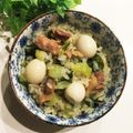 なつき☆ミ's cooksnap of when they made ＊青梗菜うずら卵鶏肉のおこわ.