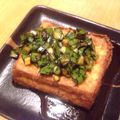 ＊amor＊'s cooksnap of when they made 厚揚げのニラ醤油かけ.