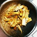 9215の妻's cooksnap of when they made お弁当のプチおかず♡椎茸の軸の甘辛炒め.