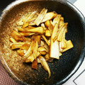 9215の妻's cooksnap of when they made お弁当のプチおかず♡椎茸の軸の甘辛炒め.