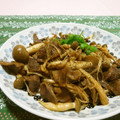 赤い電話's cooksnap of when they made 砂肝とキノコの豆板醤炒め♪.