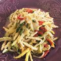 JamieKata's cooksnap of when they made ズッキーニとトマトのパスタ.