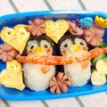 クックCNTV5Q☆'s cooksnap of when they made キャラ弁☆仲良しペンギン♡バレンタイン♡.