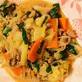 ミュンペン's cooksnap of when they made キャベツとにらの味噌炒め～味噌ラーメン風.