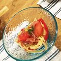 まぴおさん's cooksnap of when they made トマトと生ハムのさっぱり冷製パスタ.