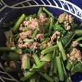 くわいご飯's cooksnap of when they made かぶの葉とツナのピリ辛炒め.