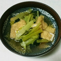 のんぴ☆♪'s cooksnap of when they made 小松菜と油揚げのおひたし.