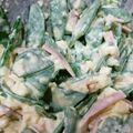 acchasango's cooksnap of when they made さやえんどうと卵のシーザーサラダ.