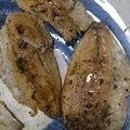 cococo0604's cooksnap of when they made 魚・あじのレモンマリネ粗びき胡椒焼き.