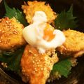 春巻きまりも's cooksnap of when they made 鶏ゴボウつくね照り焼き丼.