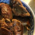 クックP586T8☆'s cooksnap of when they made 焼肉のタレで簡単☆豚レバー丼.