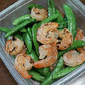 さくらん餅's cooksnap of when they made スナップエンドウとエビの炒め物.