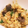 くりくり。's cooksnap of when they made チューボーですよ! 牛肉レタス炒飯.