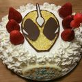 あゆまりんこ's cooksnap of when they made 仮面ライダーゴースト♡バースデーケーキ♡.