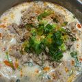 ★蛙子★'s cooksnap of when they made 牛乳で坦々風うどん♡.