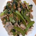 ナンキンハゼ's cooksnap of when they made スナップエンドウとクルミと牛肉の炒め物.
