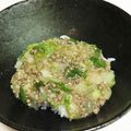 shigggeru's cooksnap of when they made ECO★かぶの葉と蓮根のひき肉トロミ餡.