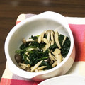 あいちゃんんん◎'s cooksnap of when they made ほうれん草としめじのおひたし.