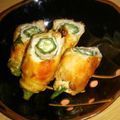 ★ゆりこじ★'s cooksnap of when they made オクラと大葉の肉巻き.
