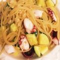 すーとそー's cooksnap of when they made ✿タコとズッキーニのPペペロンチーノ風✿.