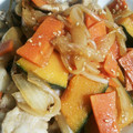 Jyohana's cooksnap of when they made 金ごまいりごまたっぷりかぼちゃ豚肉炒め.