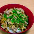 赤きんぎょ16's cooksnap of when they made ガッツリ食べて♪我が家の豚丼！.