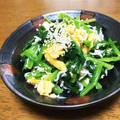 YUKIKI☆'s cooksnap of when they made ほうれん草としらすの胡麻和え.