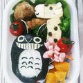 wawa3033's cooksnap of when they made トトロ まっくろくろすけ キャラ弁.