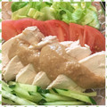 nakamucchi's cooksnap of when they made ふっくら柔らか♪蒸し鶏の棒々鶏.