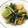 リマン's cooksnap of when they made もう１品♡かぶの葉と油揚げの炒めもの♡.