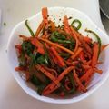 まろしま's cooksnap of when they made お弁当に！人参とピーマンのおかかキンピラ.