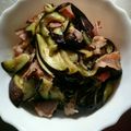 サンタ母's cooksnap of when they made 簡単おかず！茄子とベーコン炒め.