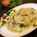 nekoland's cooksnap of when they made 息子のレシピ♪鶏もも肉のミルク煮.