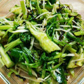 ころわんの母さん's cooksnap of when they made きゅうりとせりと生姜の和え物.