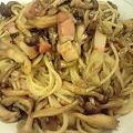 ナリダ's cooksnap of when they made 海苔バター♪きのことベーコンの磯パスタ♪.