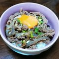 まいぺえす's cooksnap of when they made 我家の牛丼♪.