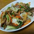 あかにぇい's cooksnap of when they made 豚肉とタケノコのチンジャオロース風.