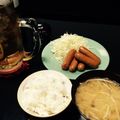 クック65B07O☆'s cooksnap of when they made 食費の節約に！ウィンナー定食.