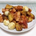 さーパパ's cooksnap of when they made 夏バテに厚切りベーコンと茄子のカレー炒め.