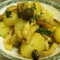 由芽15's cooksnap of when they made しめじとじゃがいもの味噌バター.