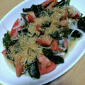 ナーちゃん's cooksnap of when they made わかめとトマトと新玉ねぎのポン酢あえ.