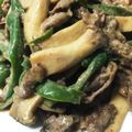 mipoyo's cooksnap of when they made 牛コマとエリンギの甜麺醤マヨ炒め.