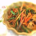 ｖｐｘ_ｘｑｖ's cooksnap of when they made 根菜とニラのコチュきんぴら☆.