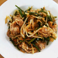 Sakkyz's cooksnap of when they made にんにくの芽ともやしと豚肉の甜麺醤炒め♪.