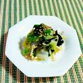SP♪'s cooksnap of when they made 簡単一品☆白菜・えのきワカメサラダ☆.