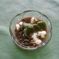 *ひろみ*'s cooksnap of when they made 抹茶餅＆ミルク寒天の冷やしぜんざい風.