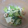 しばたらこ's cooksnap of when they made レタスとキュウリのわさびマヨサラダ.