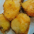 michiai's cooksnap of when they made ササミとたらこの巻き巻きフライ.