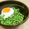 Jaye's cooksnap of when they made グリンピースの卵かけ.