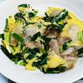 クックSM55YD☆'s cooksnap of when they made めんつゆをかけて食べる簡単豚ニラ玉♡.
